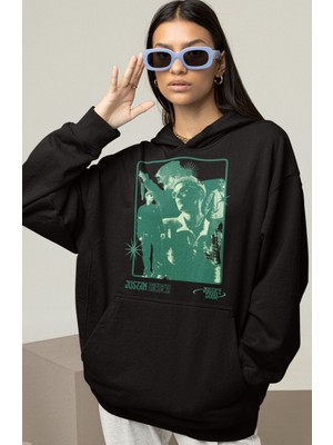 Sevbano Tasarım Justin Bieber Baskılı Unisex Oversize Şarkıcı Hoodie