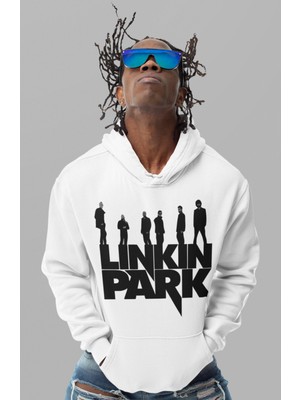 Sevbano Linkin Park Rock Metal Müzik Grubu Baskılı Unisex Oversize Hoodie