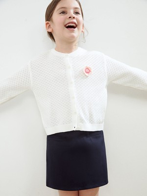 Lc Waikiki Yeni Sezon Bisiklet Yaka Kız Çocuk Triko Hırka