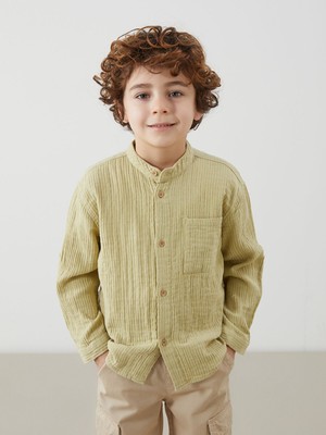 Lc Waikiki Yeni Sezon Hakim Yaka Basic Erkek Çocuk Gömlek