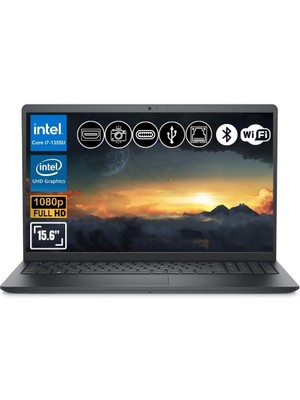 Dell Vostro 3530 I7-1355U 16GB Ram 512GB SSD 15.6" 120 Hz Fhd Ubuntu N1601PVNB3530U Atl3 Notebook