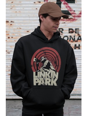Sevbano Linkin Park Rock Metal Müzik Grubu Baskılı Unisex Oversize Hoodie