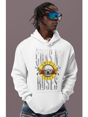 Sevbano Guns N' Roses Rock Metal Baskılı Unisex Oversize Müzik Grubu Hoodie