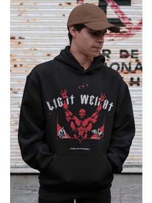 Sevbano Vintage Efsane Ronnie Coleman Bodybuilding Fitness Baskılı Unisex Oversize Gym Hoodie