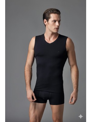 Eros Erkek V Yaka Sıfır Kollu Micro Modal Atlet ERS053