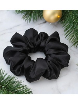 Calina Home Siyah Pamuk-Saten Lastikli Saç Tokası