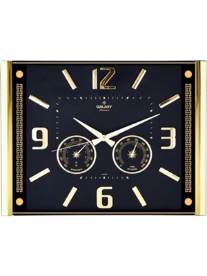 PremiumPort Büyük Boy Termometreli Higometreli Lüks Duvar Sıcaklık ve Nem Ölçer