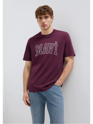 Mavi Mavi Logo Baskılı Mor Tişört 0611711-70434