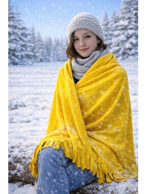 Luxic Core Füme Şal Yumuşak Dokulu Püsküllü Şal – Günlük & Kış Kombinlerine Uyumlu, Şık ve Sıcak Tasarım