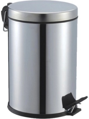 Pedallı 5lt Krom Metal Çöp Kovası (4887)
