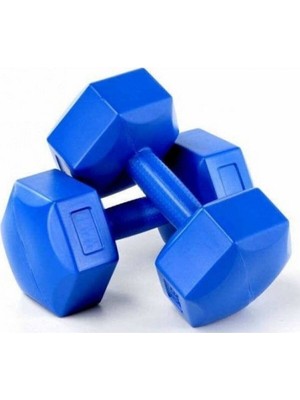 Feyza Design Iki Parçalı 1 kg Plastik Dambıl Seti, Sağlıklı Egzersiz Için Ideal