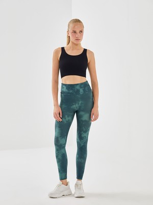 Lc Waikiki Yeni Sezon Beli Lastikli Batik Desenli Kadın Spor Tayt