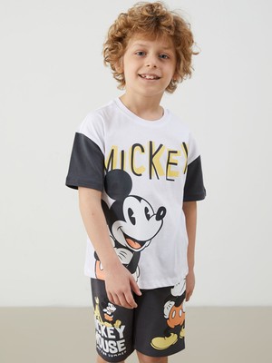 Lc Waikiki Yeni Sezon Mickey Mouse Baskılı Erkek Çocuk Tişört