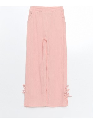 Lc Waikiki Yeni Sezon Beli Lastikli Fiyonk Detaylı Kız Çocuk Pantolon