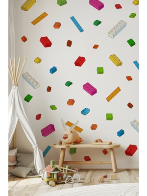 Msticker Eğlenceli Yapboz Oyuncak Sticker Seti, Çocuk Bebek Odası Yap-Boz Stickerları Özel Kesimli 70 Parça