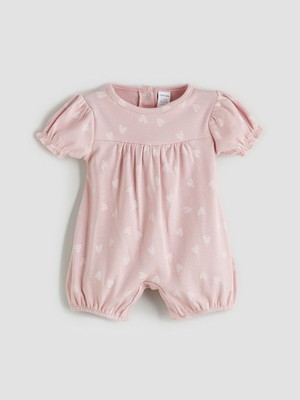 Lc Waikiki Yeni Sezon Baskılı Lastikli Kol Kız Bebek Tulum