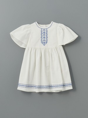 Lc Waikiki Yeni Sezon Bisiklet Yaka Kız Çocuk Keten Elbise