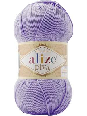 Alize Diva Merserize Ince El Örgü Ipi Yazlık Bluz Dantel Ipi 1 Adet