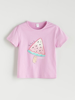 Lc Waikiki Yeni Sezon Karpuz Baskılı Kız Bebek Tişört