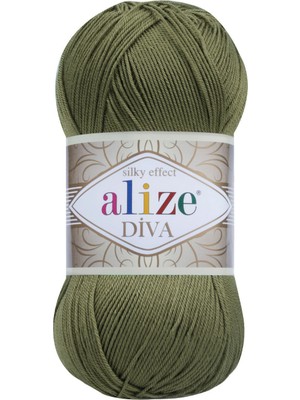 Alize Diva Merserize Ince El Örgü Ipi Yazlık Bluz Dantel Ipi 1 Adet
