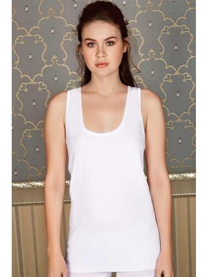 İlkyaz Fashion Arias Closet Pamuklu Ribana Geniş Askılı Uzun Atlet