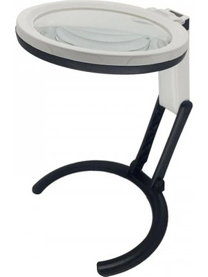 Karahanbey -2X5X120MM 10 Ledli Masaüstü Büyüteç ( Lisinya )