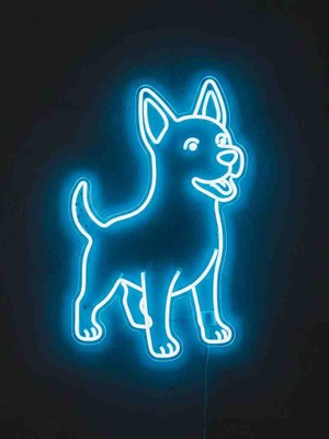 Kamer Neon LED Işıklı Köpek