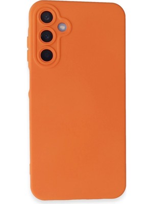 Marsilyan  Samsung Galaxy A25 5g Kılıf Nano Içi Kadife Silikon - Turuncu