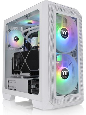 Thermaltake View 300MX Beyaz TG 2x200mm, 1x120 ARGB Fanlı, Mesh + TG Panelli MidTower Oyuncu Kasası
