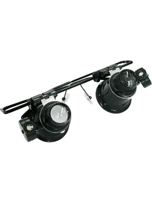 Karahanbey -Gözlük Model Çıft LED Aydınlatma ,saat Onarımı Için Harika Büyüteç ( Lisinya )