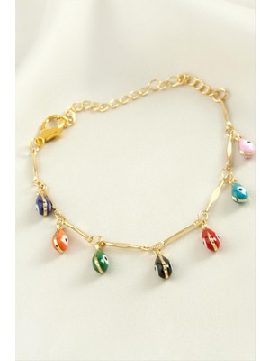 SiHako Damla Nazar Boncuk Mineli Bileklik