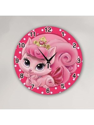 PremiumPort Ahşap Çocuk Odası Duvar Saati, Dekoratif ve Şık Tasarım