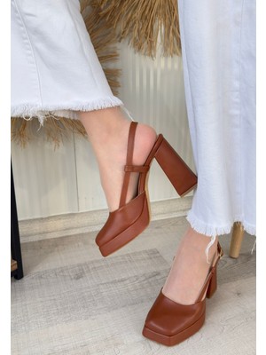 Modanı Seç Mety Taba Cilt Topuklu Ayakkabı