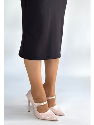 Modanı Seç Tiej Bej Rugan Stiletto Ayakkabı