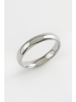 SiHako Alyans Lüks Çelik Yüzük 4 mm