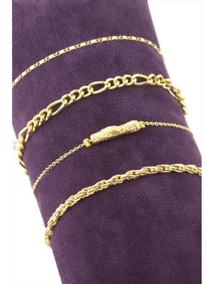 SiHako 4 Adet Silindir Zincir Bileklik