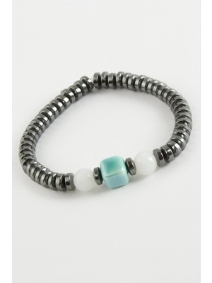 SiHako Cam & Hematit Doğaltaş Bileklik