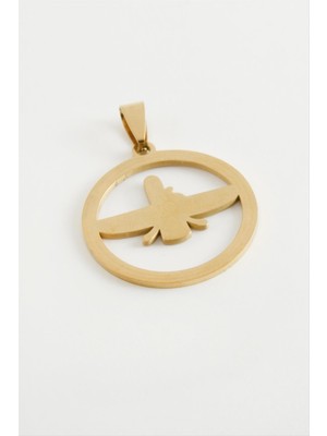 SiHako Anka Kuşu Çelik Kolye Ucu 3 cm