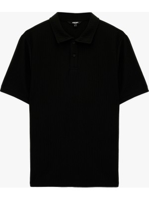 Koton Regular Fit Kısa Kollu Düğmeli Polo Yaka Tişört