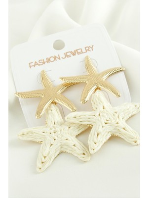 SiHako Deniz Yıldızı Metal Küpe