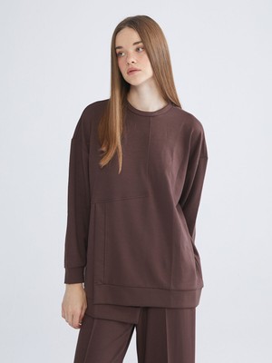 Lc Waikiki Yeni Sezon Bisiklet Yaka Kadın Spor Sweatshirt