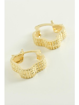 SiHako Yıldız Kilitli Halka Küpe