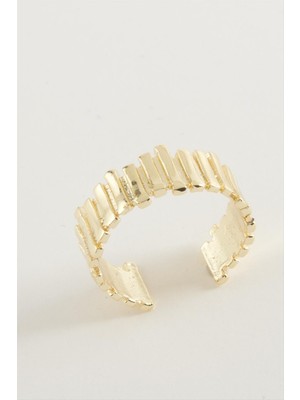 SiHako Çizgili Metal Yüzük