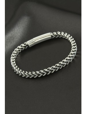 SiHako Ip Örgülü Zincir Lüks Çelik Bileklik
