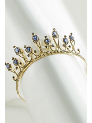 SiHako Lüks Taşlı Gelin Tacı