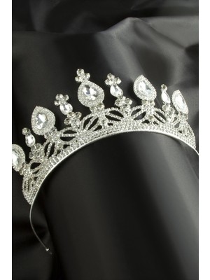 SiHako Lüks Taşlı Gelin Tacı