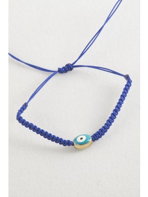 SiHako Oval Nazar Makrome Örgülü Bileklik