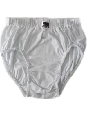 Tutku Erkek Çocuk 6'lı Paket Beyaz Kom Slip Külot Beyaz %100 Pamuklu-Beyaz-1-2 Yaş