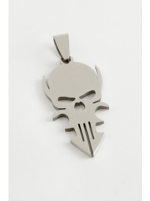 SiHako Kuru Kafa Çelik Kolye Ucu 3,5 cm