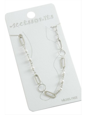 SiHako Oval Zincir Inci Halhal